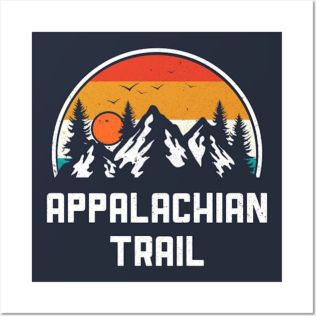 Vintage Appalachian Trail Nature Hiking Mountains Souvenir Wall Art by kalponik